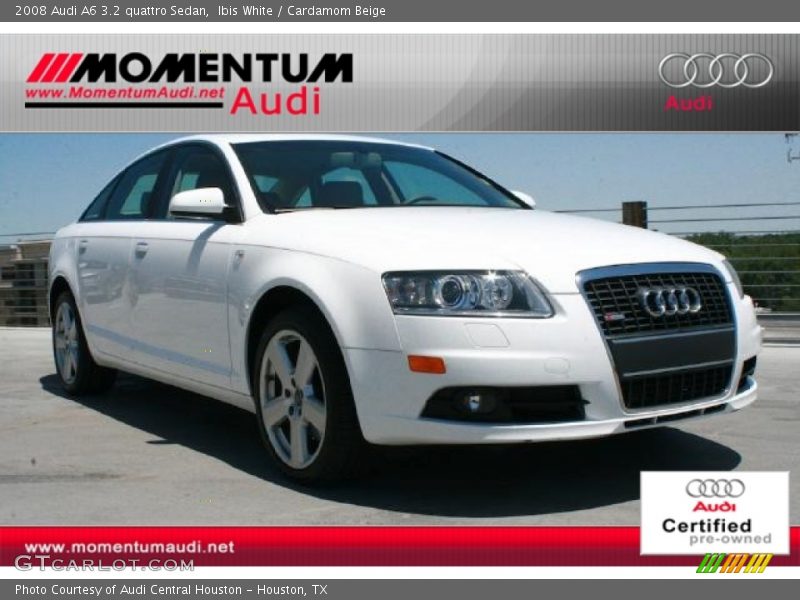 Ibis White / Cardamom Beige 2008 Audi A6 3.2 quattro Sedan