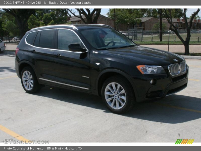Jet Black / Oyster Nevada Leather 2011 BMW X3 xDrive 28i