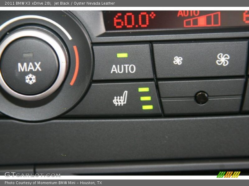 Jet Black / Oyster Nevada Leather 2011 BMW X3 xDrive 28i