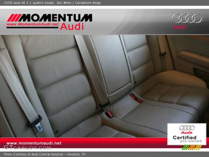 Ibis White / Cardamom Beige 2008 Audi A6 3.2 quattro Sedan