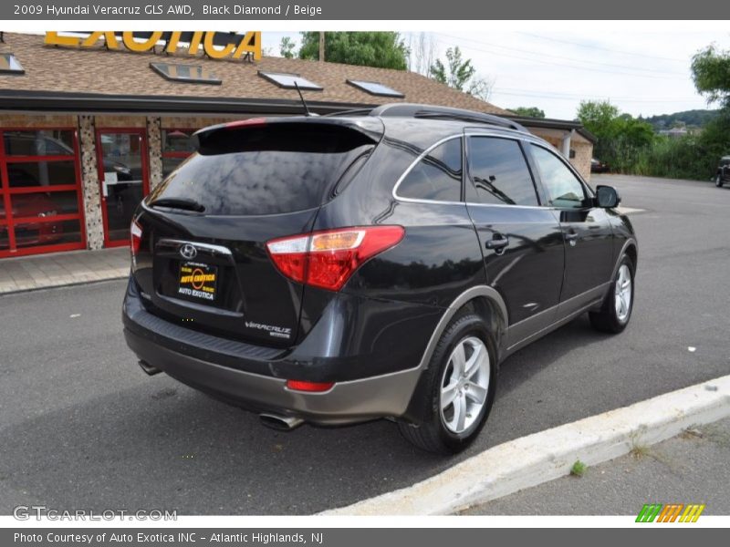 Black Diamond / Beige 2009 Hyundai Veracruz GLS AWD