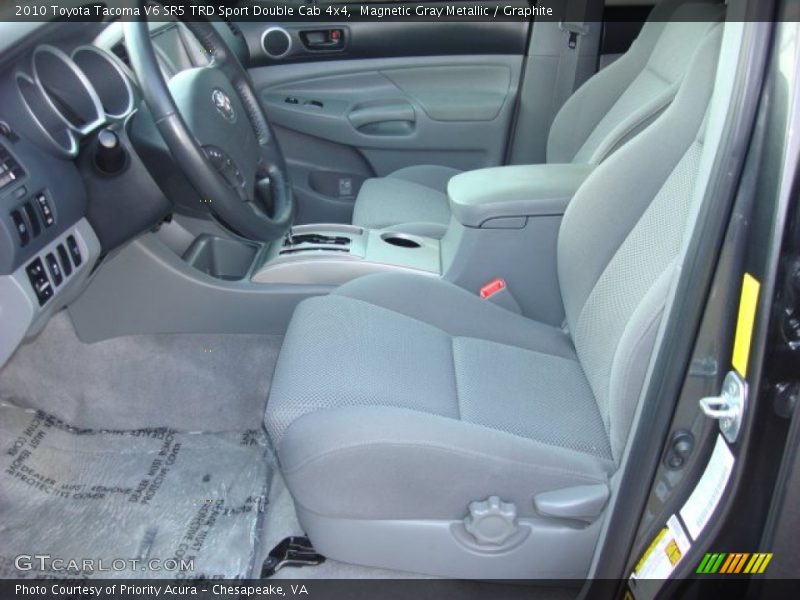 Magnetic Gray Metallic / Graphite 2010 Toyota Tacoma V6 SR5 TRD Sport Double Cab 4x4