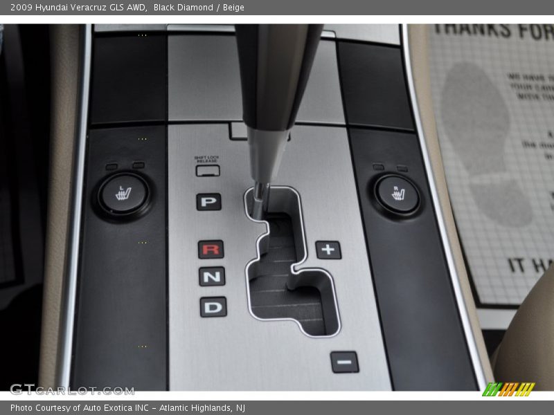 Black Diamond / Beige 2009 Hyundai Veracruz GLS AWD