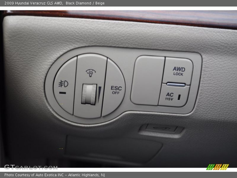 Black Diamond / Beige 2009 Hyundai Veracruz GLS AWD