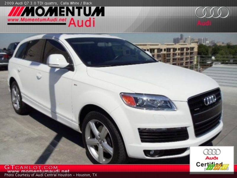 Calla White / Black 2009 Audi Q7 3.0 TDI quattro