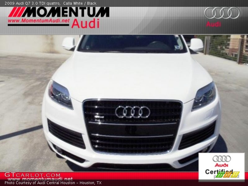 Calla White / Black 2009 Audi Q7 3.0 TDI quattro