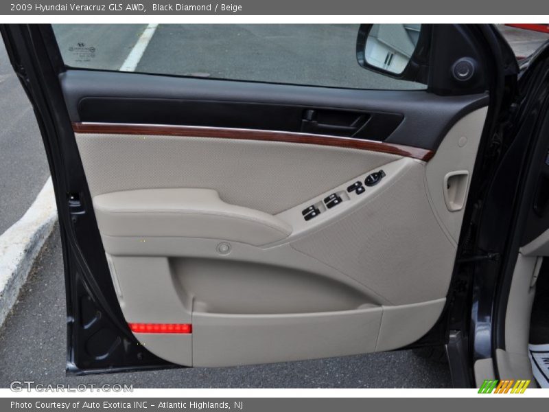 Black Diamond / Beige 2009 Hyundai Veracruz GLS AWD