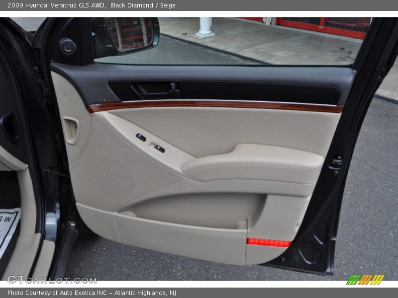 Black Diamond / Beige 2009 Hyundai Veracruz GLS AWD