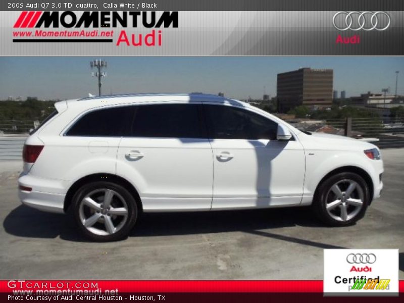 Calla White / Black 2009 Audi Q7 3.0 TDI quattro