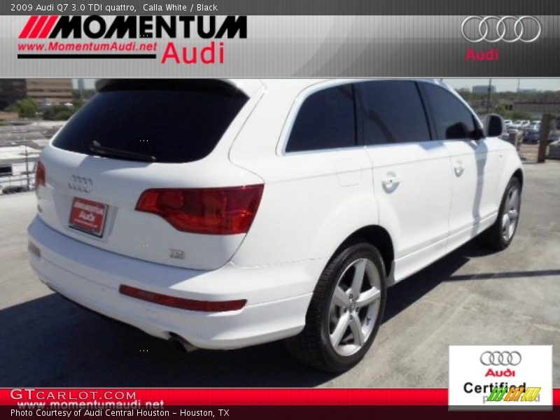 Calla White / Black 2009 Audi Q7 3.0 TDI quattro