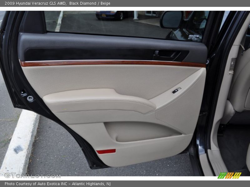 Black Diamond / Beige 2009 Hyundai Veracruz GLS AWD