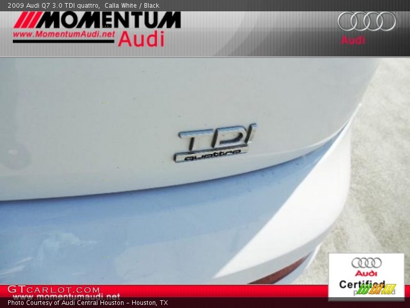 Calla White / Black 2009 Audi Q7 3.0 TDI quattro