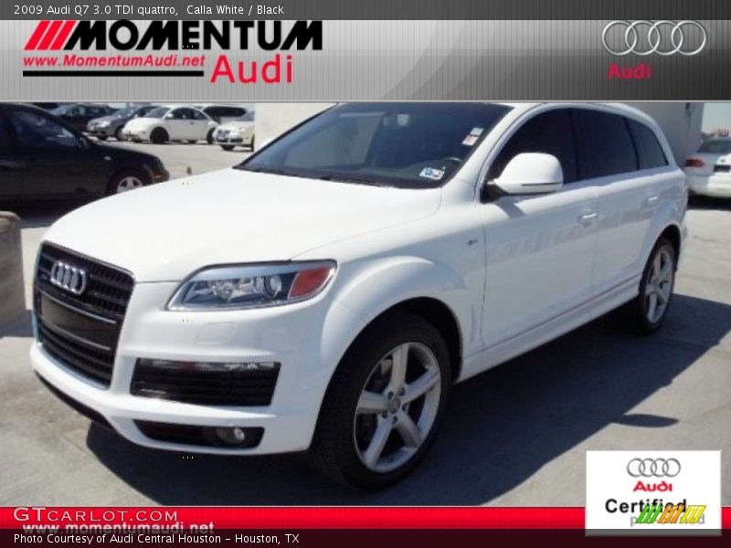 Calla White / Black 2009 Audi Q7 3.0 TDI quattro