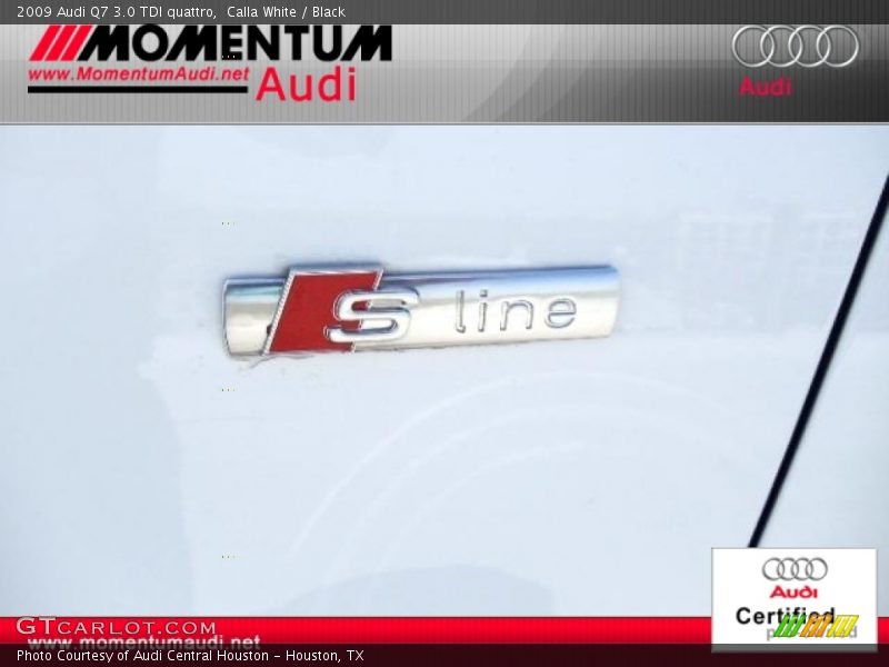 Calla White / Black 2009 Audi Q7 3.0 TDI quattro