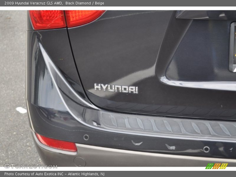 Black Diamond / Beige 2009 Hyundai Veracruz GLS AWD
