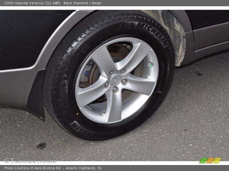 Black Diamond / Beige 2009 Hyundai Veracruz GLS AWD