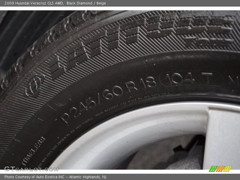 Black Diamond / Beige 2009 Hyundai Veracruz GLS AWD