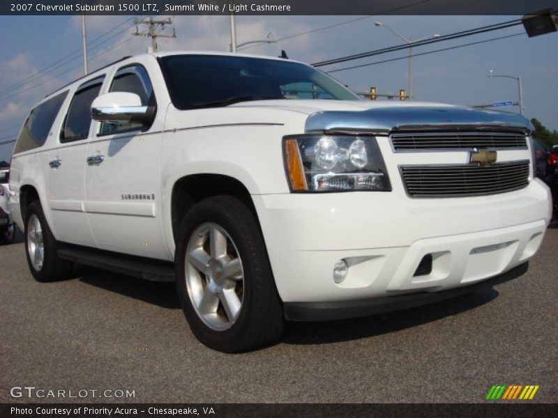 Summit White / Light Cashmere 2007 Chevrolet Suburban 1500 LTZ