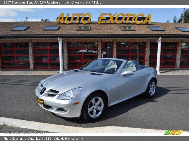 Iridium Silver Metallic / Beige 2007 Mercedes-Benz SLK 280 Roadster