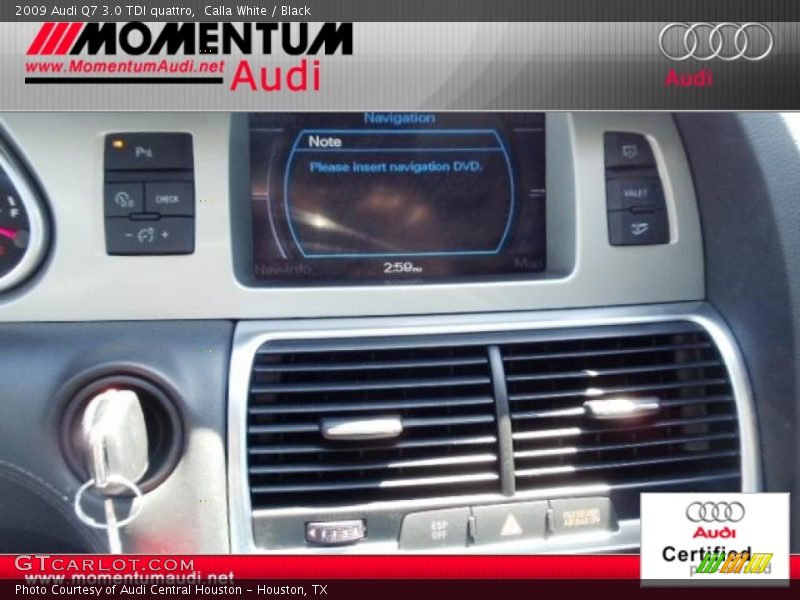 Calla White / Black 2009 Audi Q7 3.0 TDI quattro
