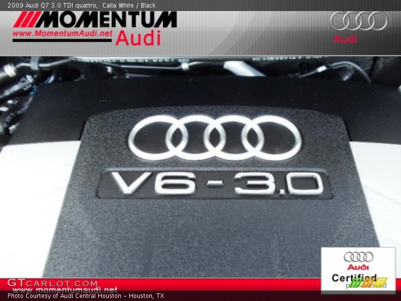 Calla White / Black 2009 Audi Q7 3.0 TDI quattro