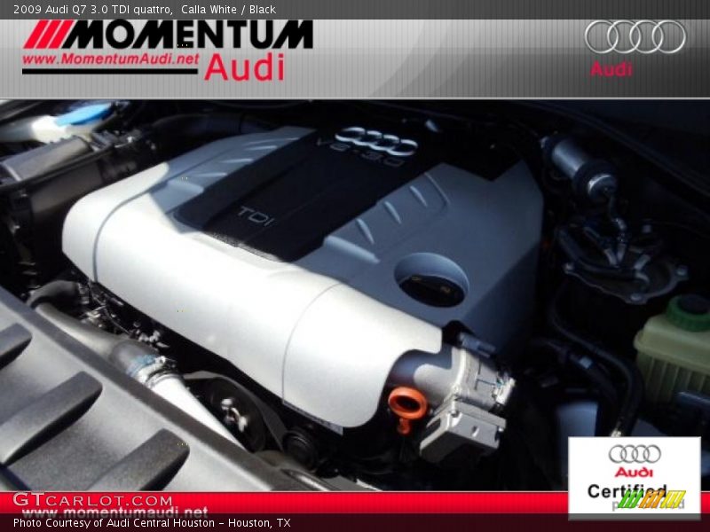 Calla White / Black 2009 Audi Q7 3.0 TDI quattro