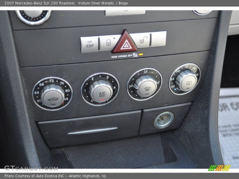 Iridium Silver Metallic / Beige 2007 Mercedes-Benz SLK 280 Roadster