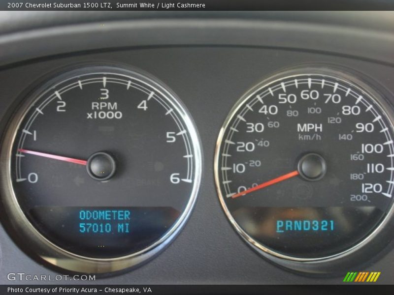 Summit White / Light Cashmere 2007 Chevrolet Suburban 1500 LTZ