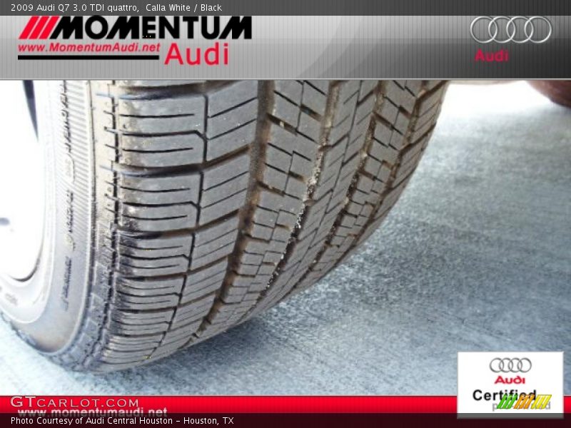 Calla White / Black 2009 Audi Q7 3.0 TDI quattro