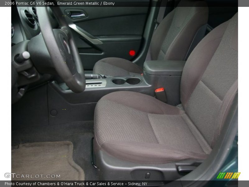 Emerald Green Metallic / Ebony 2006 Pontiac G6 V6 Sedan