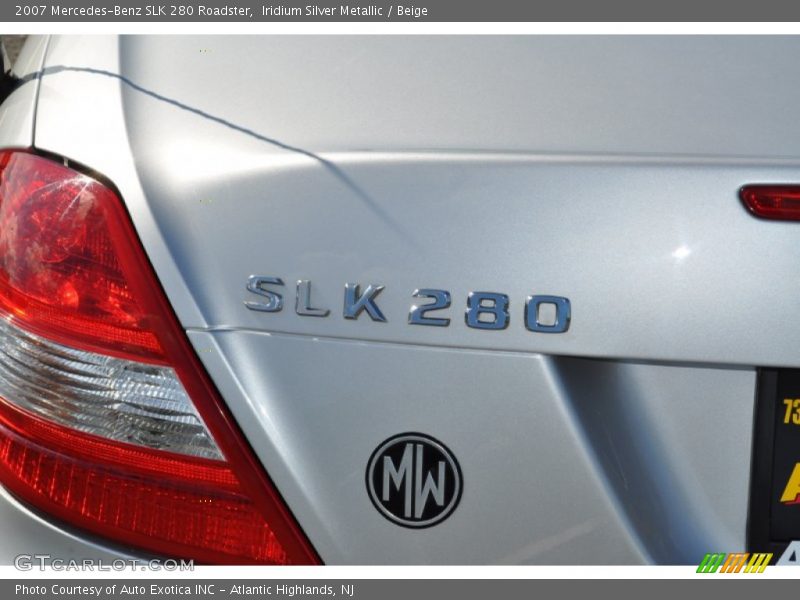 Iridium Silver Metallic / Beige 2007 Mercedes-Benz SLK 280 Roadster