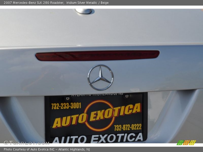 Iridium Silver Metallic / Beige 2007 Mercedes-Benz SLK 280 Roadster