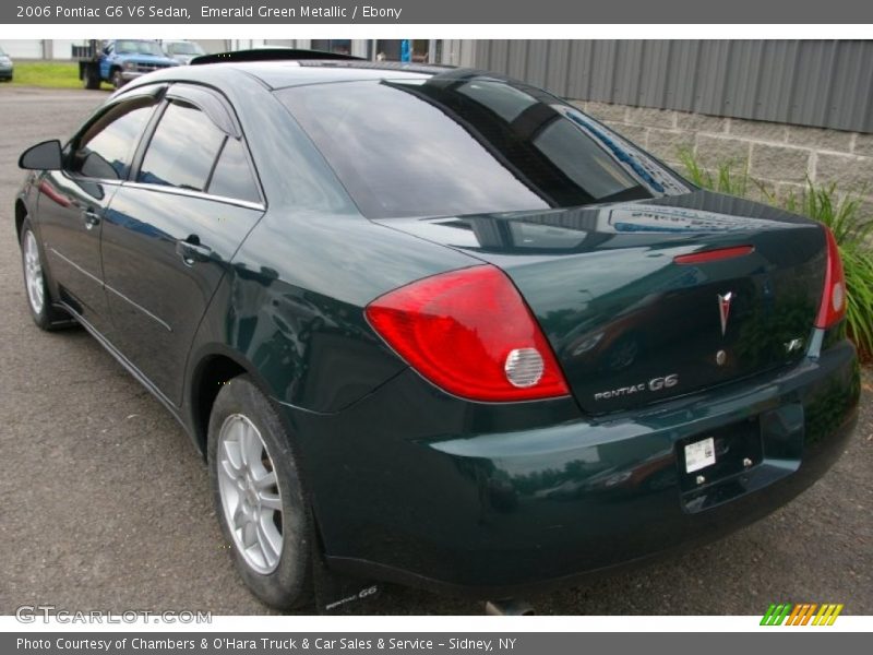 Emerald Green Metallic / Ebony 2006 Pontiac G6 V6 Sedan