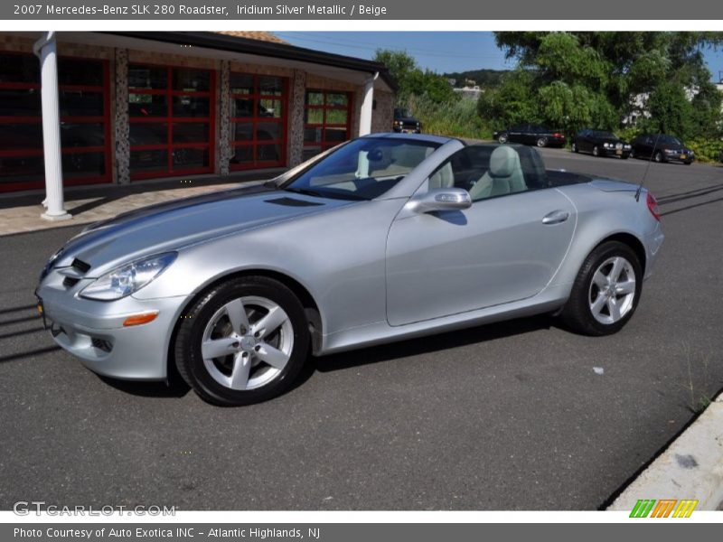 Iridium Silver Metallic / Beige 2007 Mercedes-Benz SLK 280 Roadster