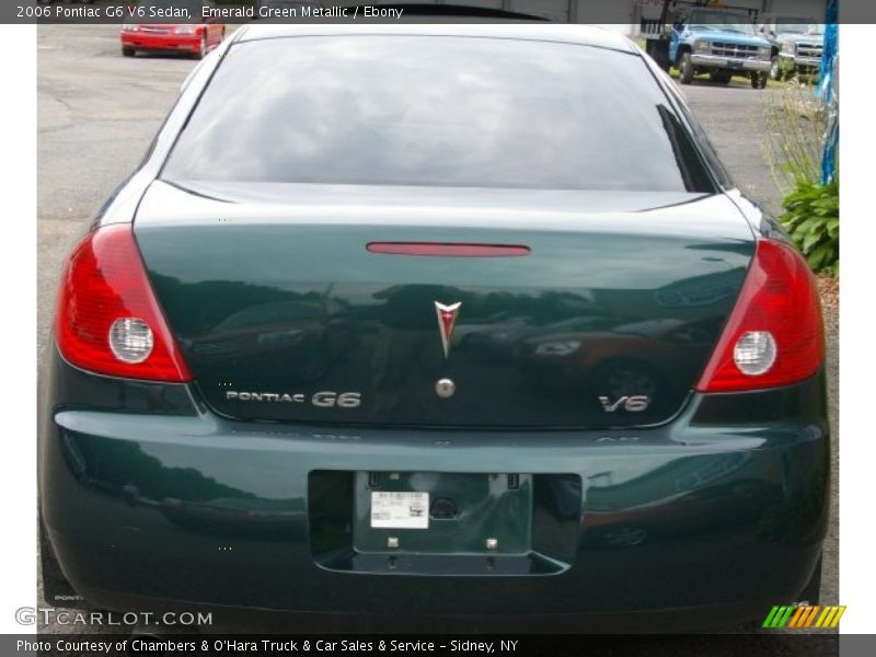 Emerald Green Metallic / Ebony 2006 Pontiac G6 V6 Sedan