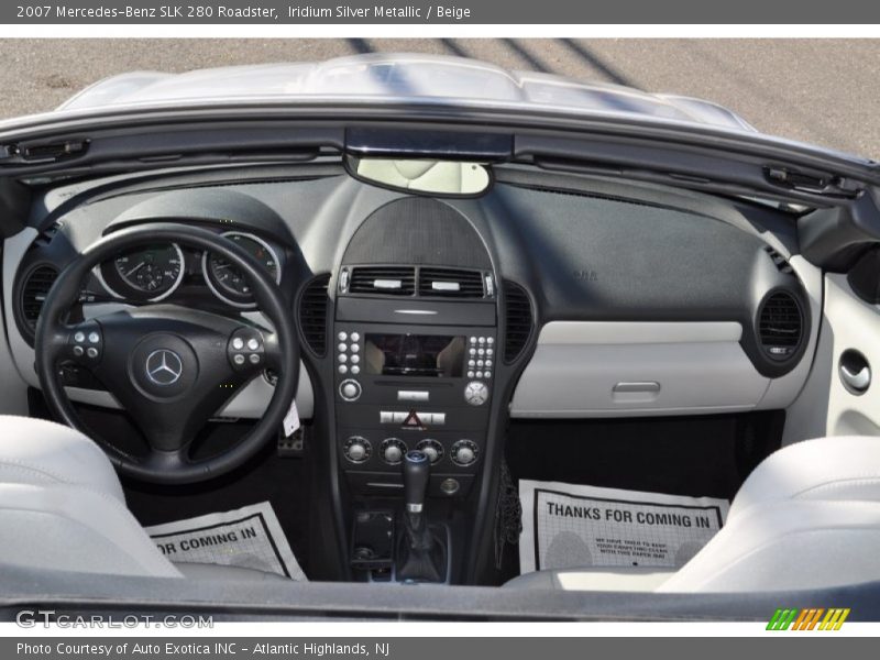 Iridium Silver Metallic / Beige 2007 Mercedes-Benz SLK 280 Roadster