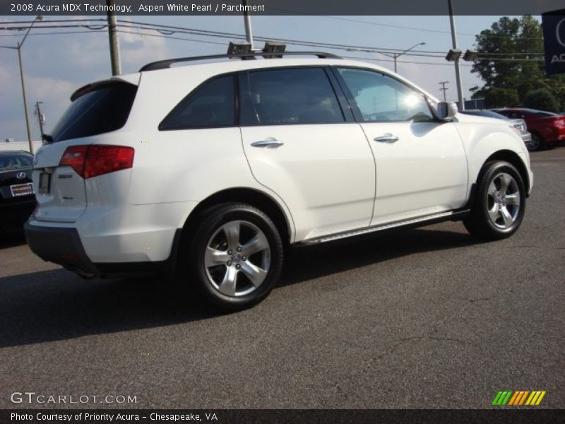 Aspen White Pearl / Parchment 2008 Acura MDX Technology
