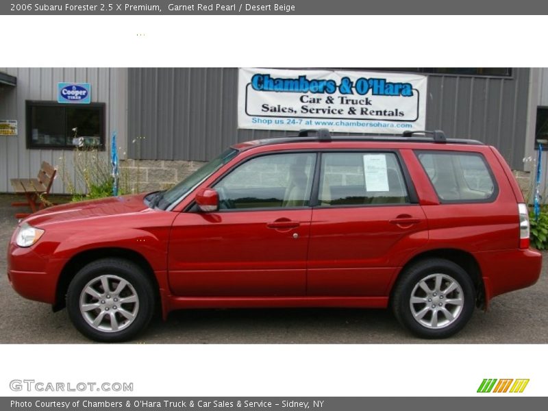 Garnet Red Pearl / Desert Beige 2006 Subaru Forester 2.5 X Premium