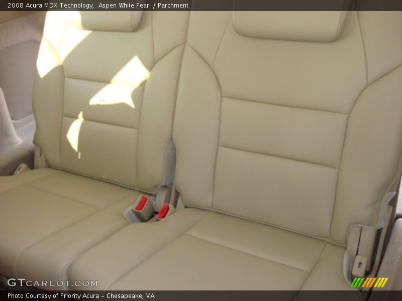 Aspen White Pearl / Parchment 2008 Acura MDX Technology