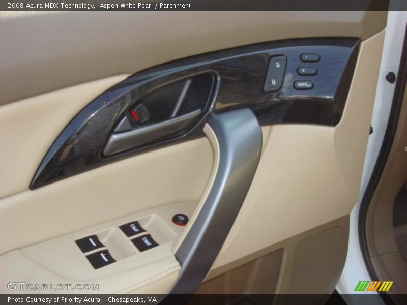 Aspen White Pearl / Parchment 2008 Acura MDX Technology