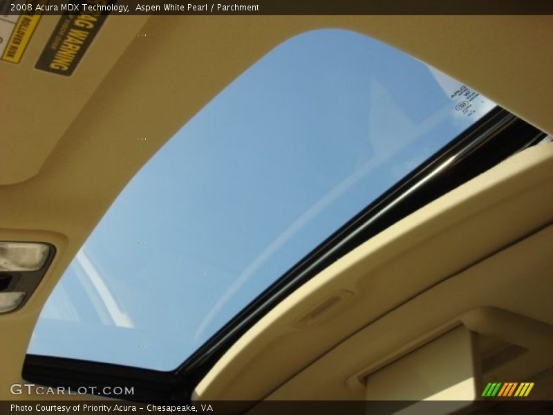 Aspen White Pearl / Parchment 2008 Acura MDX Technology