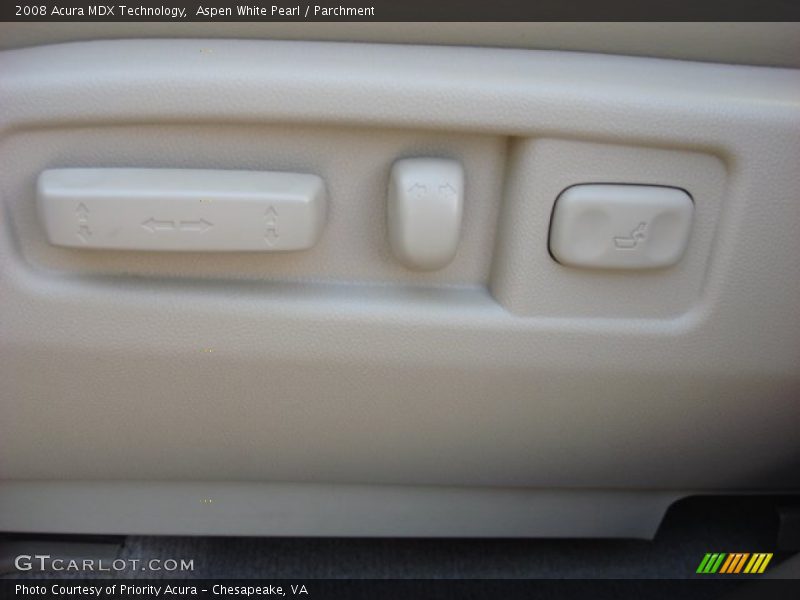 Aspen White Pearl / Parchment 2008 Acura MDX Technology