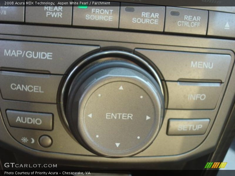 Aspen White Pearl / Parchment 2008 Acura MDX Technology