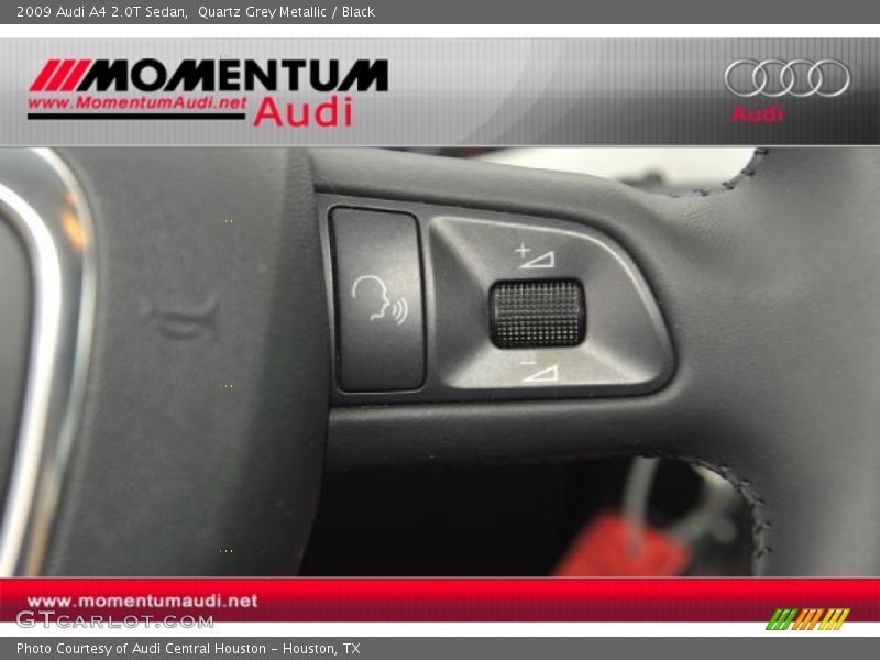 Quartz Grey Metallic / Black 2009 Audi A4 2.0T Sedan