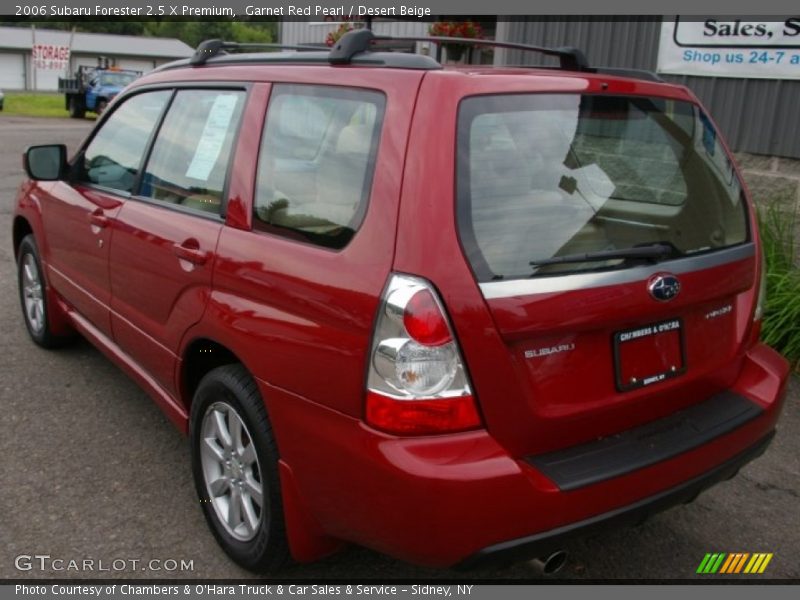 Garnet Red Pearl / Desert Beige 2006 Subaru Forester 2.5 X Premium