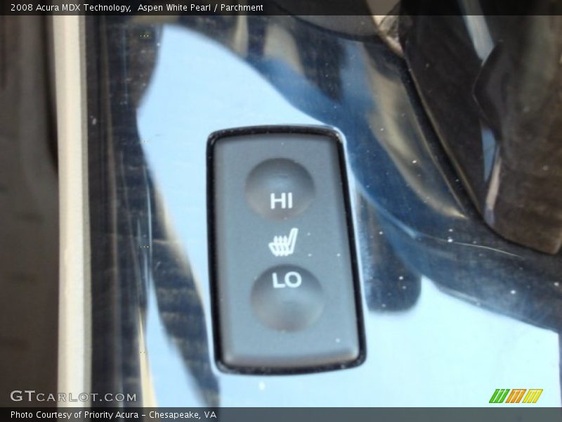 Aspen White Pearl / Parchment 2008 Acura MDX Technology