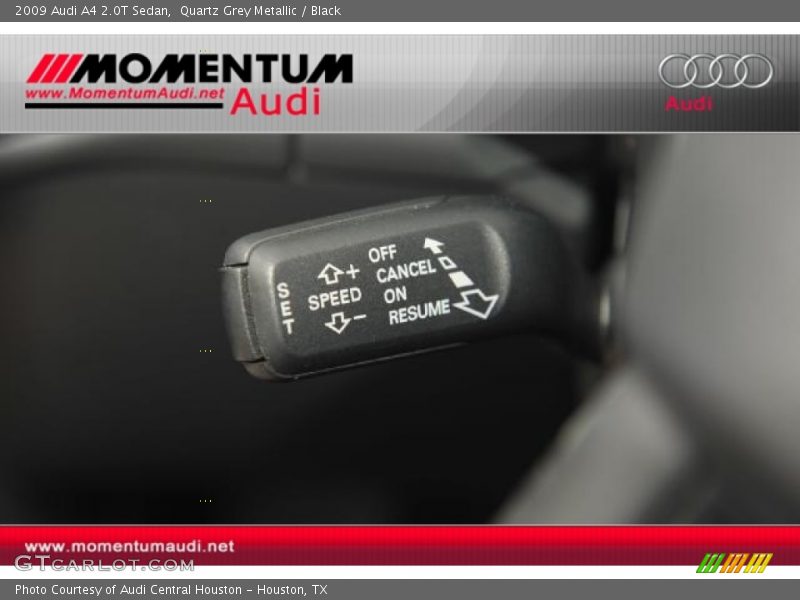 Quartz Grey Metallic / Black 2009 Audi A4 2.0T Sedan