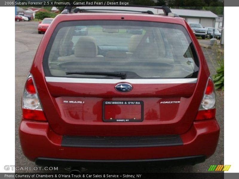 Garnet Red Pearl / Desert Beige 2006 Subaru Forester 2.5 X Premium