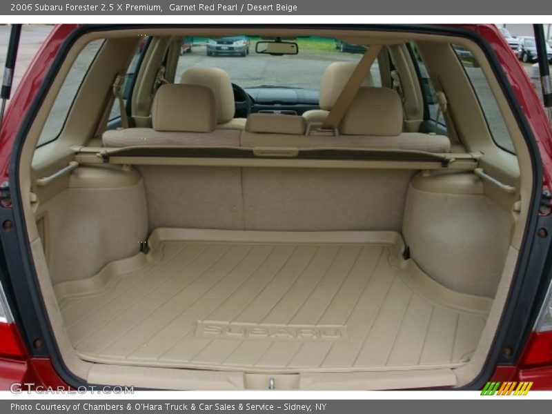 Garnet Red Pearl / Desert Beige 2006 Subaru Forester 2.5 X Premium