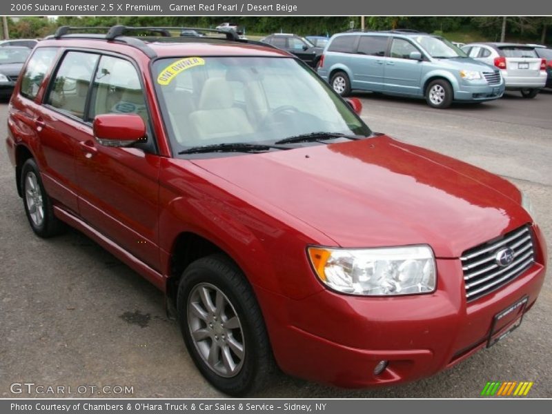 Garnet Red Pearl / Desert Beige 2006 Subaru Forester 2.5 X Premium